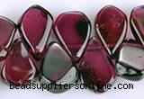 CGA15 multi sizes flat teardrop garnet gemstone beads Wholesale