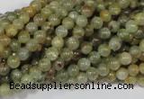 CGA201 15.5 inches 4mm round natural green garnet beads