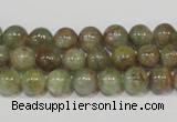 CGA203 15.5 inches 8mm round natural green garnet beads