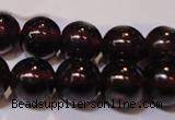 CGA353 14 inches 5mm round natural red garnet beads wholesale