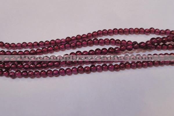 CGA355 15 inches 2mm round natural red garnet beads wholesale