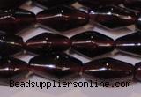 CGA374 15 inches 5*8mm rice natural red garnet beads wholesale