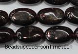 CGA470 15.5 inches 8*12mm oval natural red garnet beads