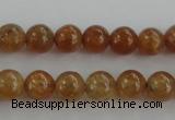 CGA501 15.5 inches 4mm round A grade yellow red garnet beads