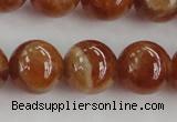 CGA504 15.5 inches 10mm round A grade yellow red garnet beads