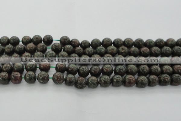 CGA552 15.5 inches 8mm round red green garnet gemstone beads