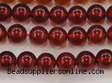 CGA611 15.5 inches 6mm AAA grade round natural orange garnet beads