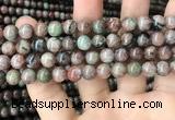 CGA685 15.5 inches 8mm round kashgar garnet beads wholesale