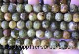 CGA708 15.5 inches 12mm faceted round green garnet beads