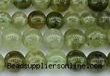 CGA840 15 inches 4mm round green garnet beads