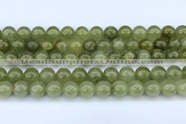 CGA847 15 inches 10mm round green garnet beads