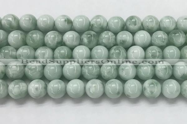 CGA904 15.5 inches 12mm round green angel skin gemstone beads