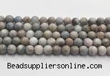 CGA921 15.5 inches 8mm faceted round blue angel skin beads wholesale