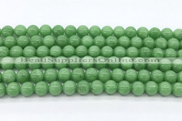 CGA931 15 inches 8mm round green angel skin beads