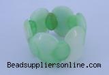 CGB150 8 inches fashion dyed white jade gemstone stretchy bracelet