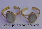 CGB2000 22*30mm - 25*30mm freeform druzy agate gemstone bangles