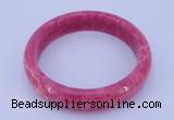 CGB201 Inner diameter 60mm fashion dyed rhodochrosite gemstone bangle