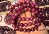 CGB2513 7.5 inches 9mm round ruby zoisite beaded bracelets