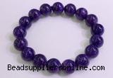 CGB2564 7.5 inches 12mm round charoite gemstone beaded bracelets