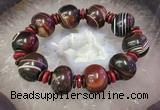 CGB3014 7.5 inches 13*20mm - 16*22mm rondelle agate bracelet