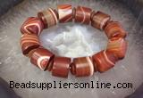 CGB3016 7.5 inches 13*16mm - 15*19mm tube agate bracelet