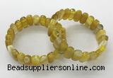 CGB3101 7.5 inches 8*15mm oval agate gemstone bracelets