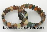 CGB3110 7.5 inches 8*15mm oval agate gemstone bracelets