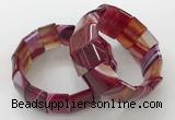 CGB3188 7.5 inches 15*25mm rectangle agate bracelets wholesale