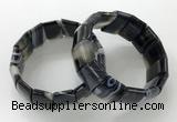 CGB3192 7.5 inches 15*25mm rectangle agate bracelets wholesale