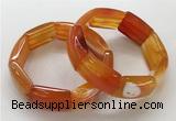 CGB3203 7.5 inches 18*29mm agate gemstone bracelets wholesale