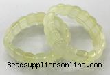 CGB3222 7.5 inches 12*20mm oval lemon quartz bracelets