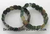 CGB3269 7.5 inches 10*15mm faceted marquise Indian agate bracelets