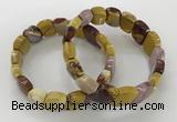 CGB3271 7.5 inches 10*15mm faceted marquise mookaite bracelets