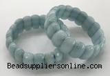 CGB3293 7.5 inches 10*20mm faceted oval imitation aquamarine bracelets