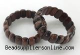 CGB3304 7.5 inches 10*20mm faceted oval red tiger eye bracelets