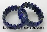 CGB3322 7.5 inches 10*20mm faceted oval lapis lazuli bracelets