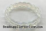 CGB3365 7.5 inches 10*15mm oval synthetic moonstone bracelets