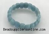 CGB3367 7.5 inches 10*15mm oval imitation aquamarine bracelets