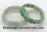 CGB3370 7.5 inches 10*15mm oval green aventurine bracelets