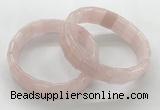 CGB3391 7.5 inches 10*15mm rectangle rose quartz bracelets