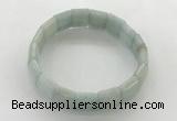 CGB3423 7.5 inches 12*15mm faceted rectangle imitation aquamarine bracelets