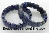 CGB3455 7.5 inches 10*15mm faceted marquise lapis lazuli bracelets