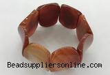 CGB3503 7.5 inches 30*40mm oval agate bracelets wholesale