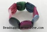 CGB3507 7.5 inches 30*40mm oval agate bracelets wholesale