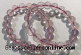 CGB4001 7.5 inches 10mm round rose quartz beaded bracelets