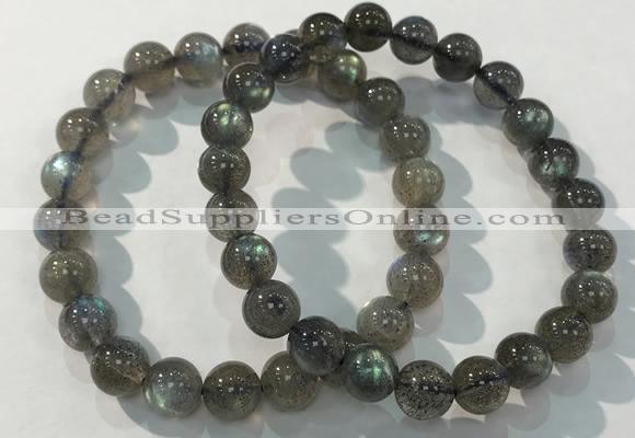 CGB4111 7.5 inches 8mm round labradorite beaded bracelets