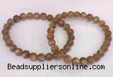 CGB4548 7.5 inches 7mm round sunstone beaded bracelets