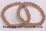 CGB4586 7.5 inches 7mm round sunstone beaded bracelets