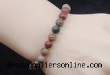 CGB5041 6mm, 8mm round picasso jasper beads stretchy bracelets