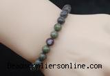 CGB5049 6mm, 8mm round dragon blood jasper beads stretchy bracelets